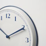 IKEA SYKOMORLÖNN Wall clock, white/blue, 30 cm (11 ¾ ")