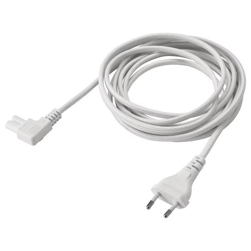 IKEA Power Supply Cord for Speakers: White 3.5-meter textile power cord for SYMFONISK speakers, offering durability and flexibility-50492335