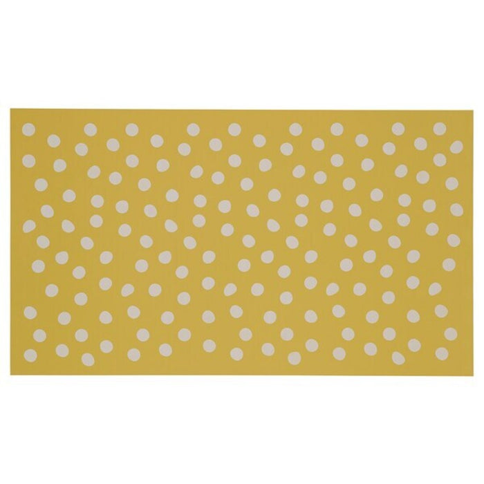 Digital Shoppy Heat-resistant yellow baking mat, 28x17 inches, dishwasher safe.