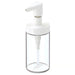 IKEA TACKAN white glass soap dispenser 200ml with stainless steel pump on bathroom counter #70322304