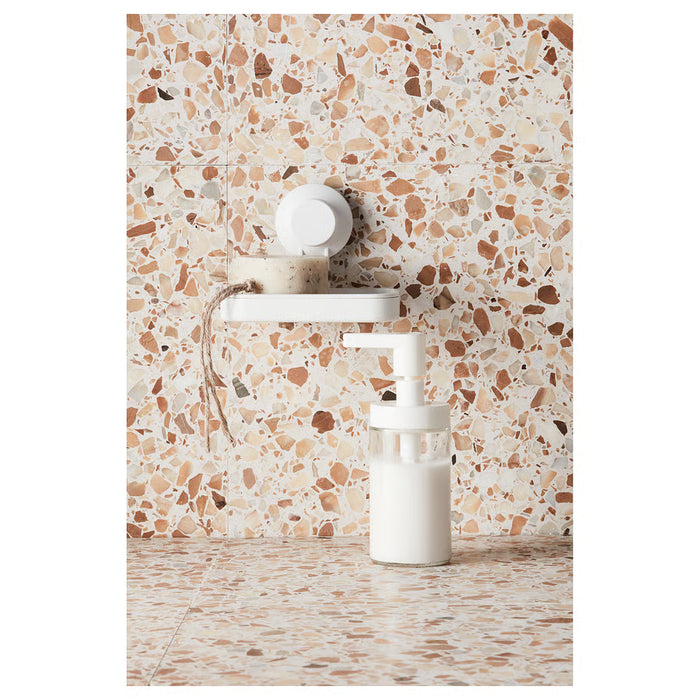 IKEA TACKAN Soap Dispenser — White, 200ml Glass | Easy Refill, Bathroom & Kitchen