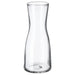 IKEA TIDVATTEN clear glass vase 14cm elegant minimalist shape front view #50335996