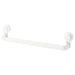  IKEA TISKEN extendable towel rack with suction cup white front view no-drill bathroom organiser #20381287