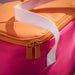 IKEA TOFSAND pink orange cooling bag open top view showing insulated interior lining