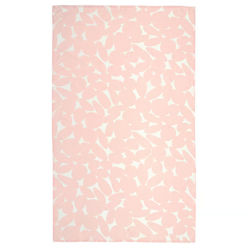 IKEA TOFSAND light pink tablecloth 145x240 cm laid on dining table festive setting #30617647