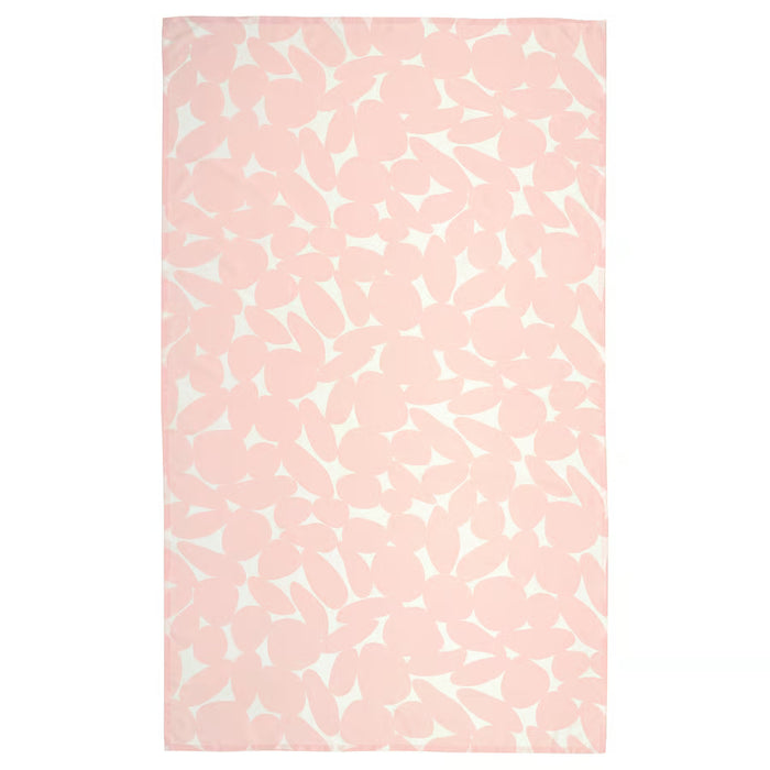 IKEA TOFSAND light pink tablecloth 145x240 cm laid on dining table festive setting #30617647