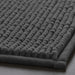 Close-up of IKEA TOFTBO grey bath mat with raised dot texture, soft and quick-drying