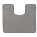 IKEA TOFTBO grey-white pedestal bath mat with U-shape cutout, textured microfibre surface #40610297