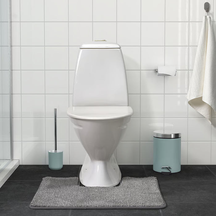 IKEA TOFTBO pedestal bath mat in grey-white mélange, 55x60 cm, product view