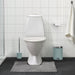 IKEA TOFTBO pedestal bath mat in grey-white mélange, 55x60 cm, product view