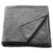  IKEA TRATTVIVA folded dark grey fleece bedspread soft textured surface #40615068