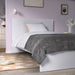 IKEA TRATTVIVA dark grey fleece bedspread textured plush loop weave close-up