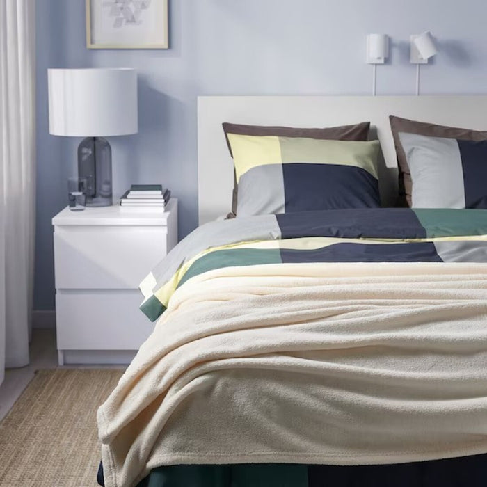IKEA TRATTVIVA Bedspread, off-white, 230x250 cm (91x98 ")