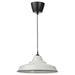 IKEA TRETTIOEN white pendant lamp with enamelled steel shade, classic rounded design #90564108