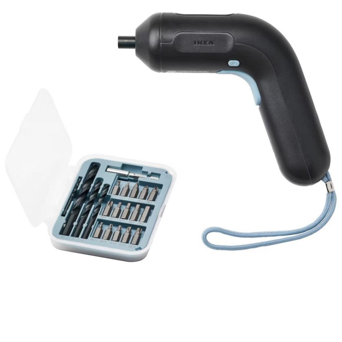 IKEA TRIXIG 20-piece bit and drill set & Screwdriver, li-ion, 3.6