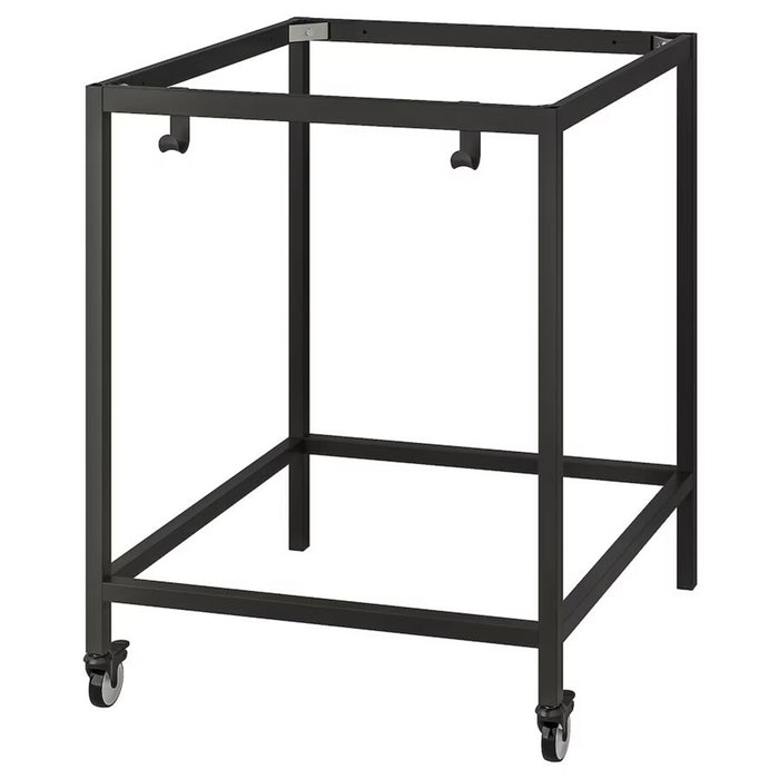 IKEA TROTTEN Underframe for table top in anthracite, 80x80x100 cm, sturdy and modern design-10487185