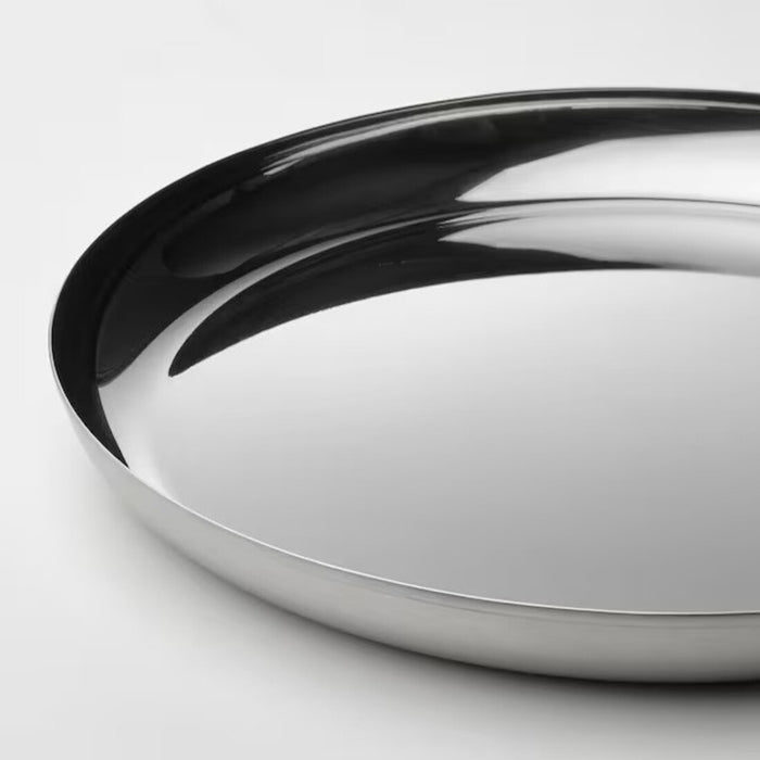 IKEA TUVHÄTTA Serving plate, stainless steel, 32 cm (13 ")