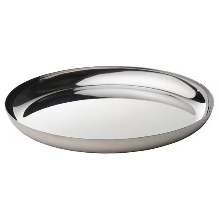 IKEA TUVHÄTTA Serving plate, stainless steel, 32 cm (13 ")