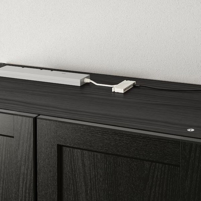 Efficient black LED cabinet lighting with dimmable control from IKEA