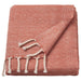 "IKEA ULLTISTEL blush wool throw blanket, 170x130 cm, soft and dense texture."