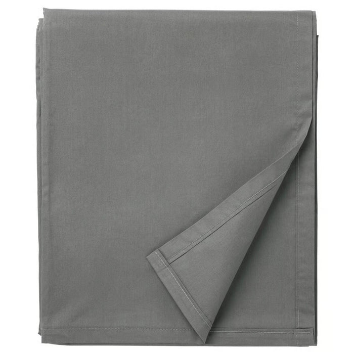 Folded gray blanket on a white background