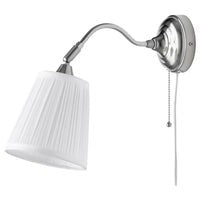 IKEA ÅRSTID Table lamp/Wall lamp , nickel-plated/white
