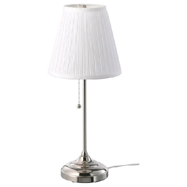 IKEA ÅRSTID Table lamp/Wall lamp , nickel-plated/white