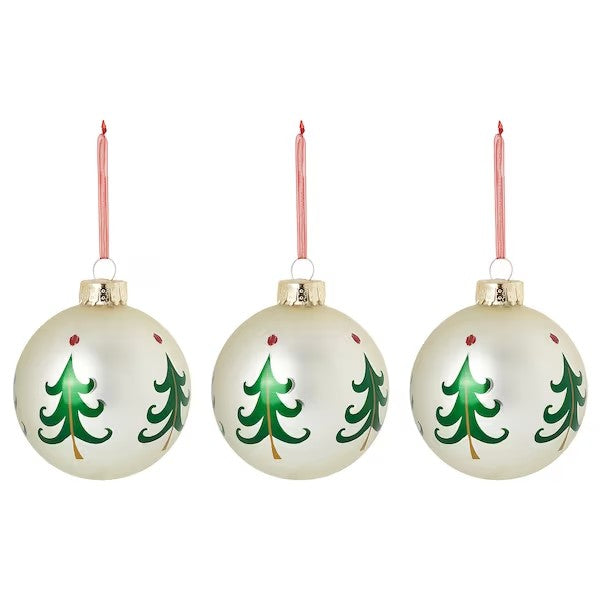 IKEA VINTERFINT Baubles as the centerpiece of holiday decor.