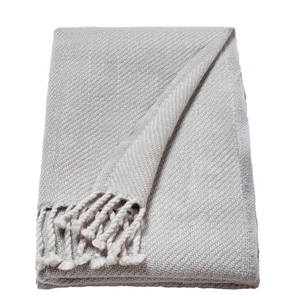 IKEA OMTÄNKSAM Throw, light grey, 60x160 cm (24x63 ")