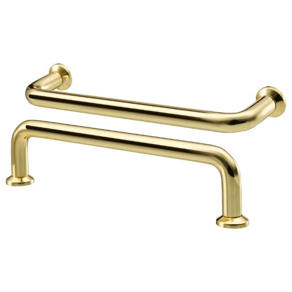 IKEA BAGGANÄS Handle, brass-colour, 143 mm (5 5/8 ") with Handle, brass-colour, 335 mm (13 3/16 ") and Handle, black, 335 mm (13 3/16 ")