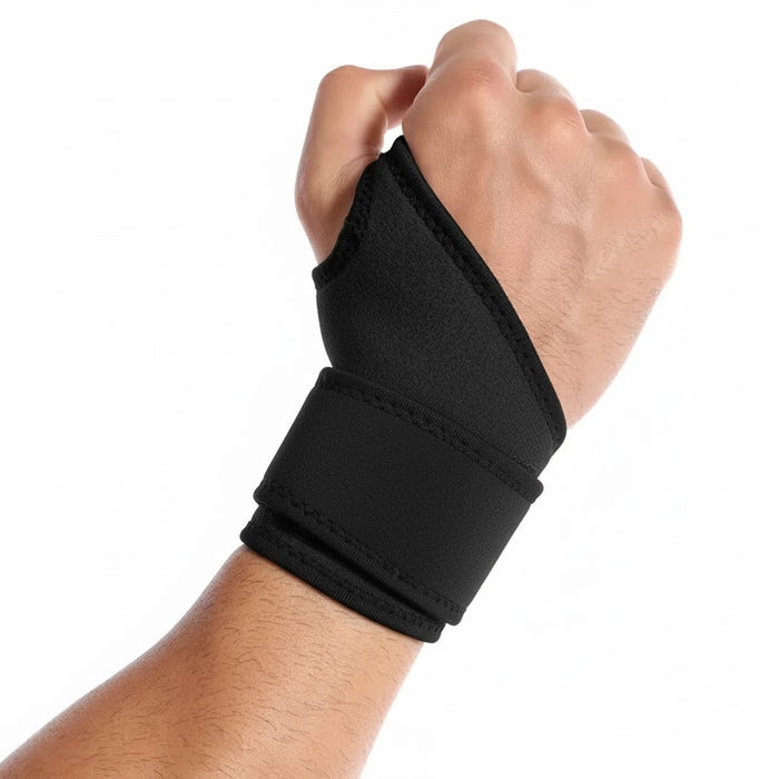 Digital Shoppy Outdoor Basketball Sports Wound Compression Wrist Bandage Black