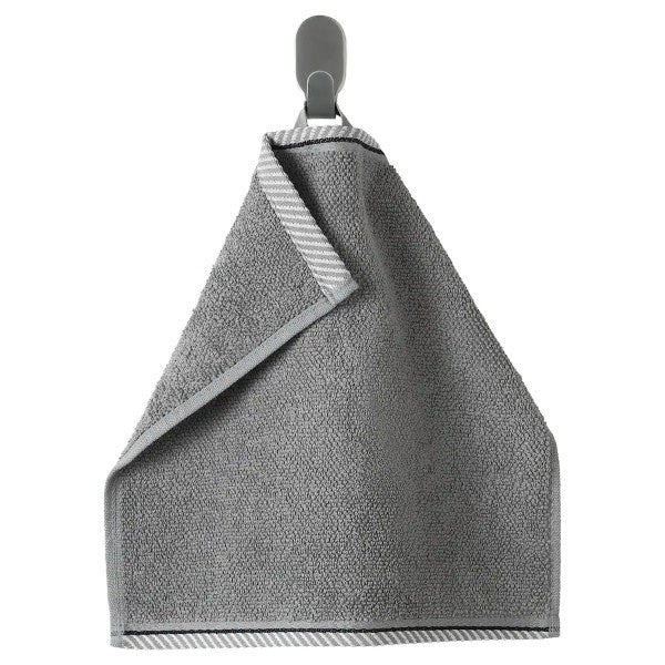 Ikea VIKFJÄRD Washcloth, Grey and Pink, Cotton, 30x30 cm (Pack-4)