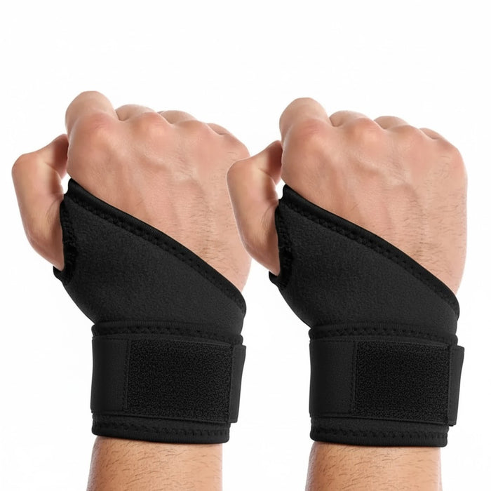 Digital Shoppy Outdoor Basketball Sports Wound Compression Wrist Bandage Black
