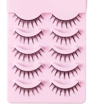 Digital Shoppy 5 Pairs Manga Lashes Natural Wispy Korean Makeup Artificial False Eyelashes