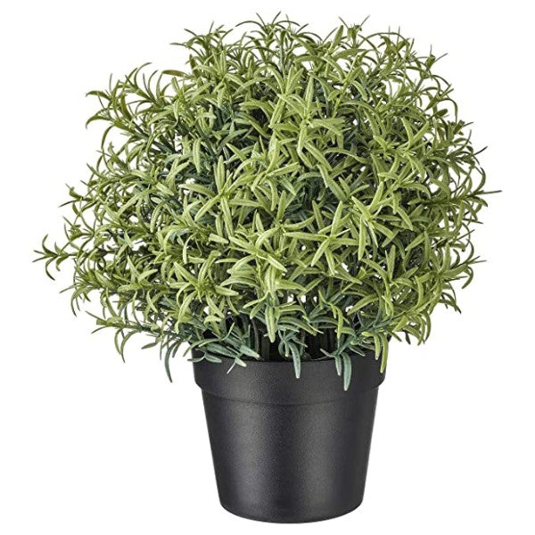 IKEA Artificial potted plant, Rosemary, 9 cm with Plant Pot  galvanised, 9 cm