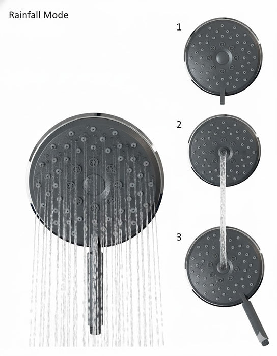 IKEA BROGRUND 3-spray showerhead, chrome-plated