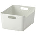 White IKEA UPPDATERA box, 34x24 cm, ideal for home organization