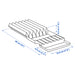 Measurement diagram for IKEA UPPDATERA knife rack showing dimensions 20x50 cm