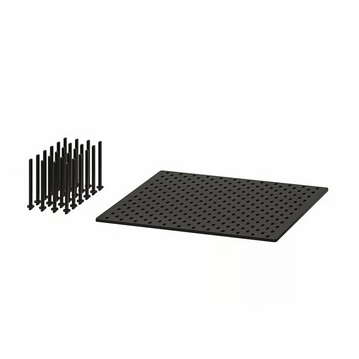 IKEA UPPDATERA pegboard drawer organiser anthracite 60cm with 24 pegs in flat lay product view #30486420