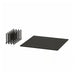 IKEA UPPDATERA pegboard drawer organiser anthracite 60cm with 24 pegs in flat lay product view #30486420