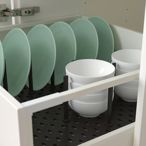 IKEA UPPDATERA anthracite drawer organiser video demonstrating peg arrangement and customisation