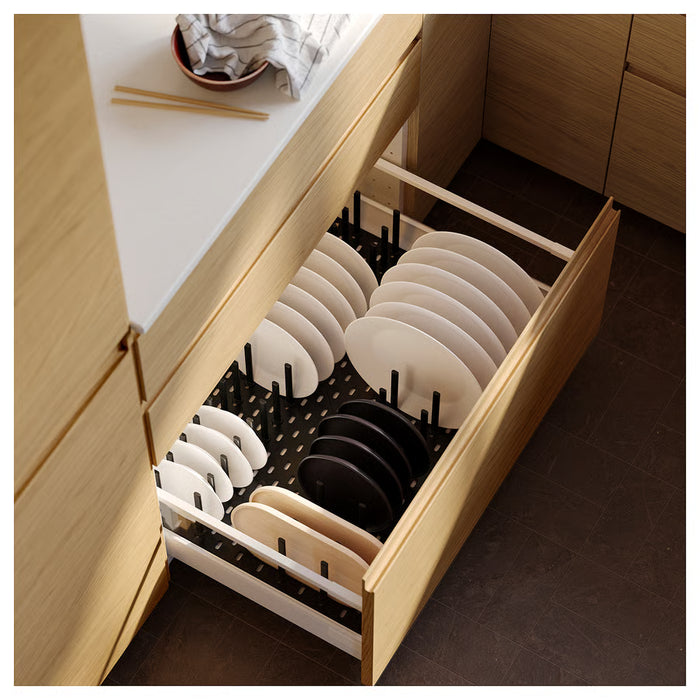  IKEA UPPDATERA anthracite pegboard organiser lifestyle video thumbnail kitchen drawer setup