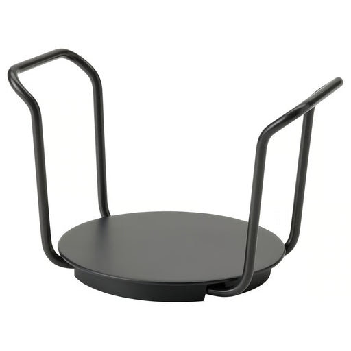  IKEA UPPDATERA plate holder anthracite with adjustable dividers and handles, standalone product view #90486422