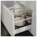  IKEA UPPDATERA plate holder anthracite inside open kitchen drawer