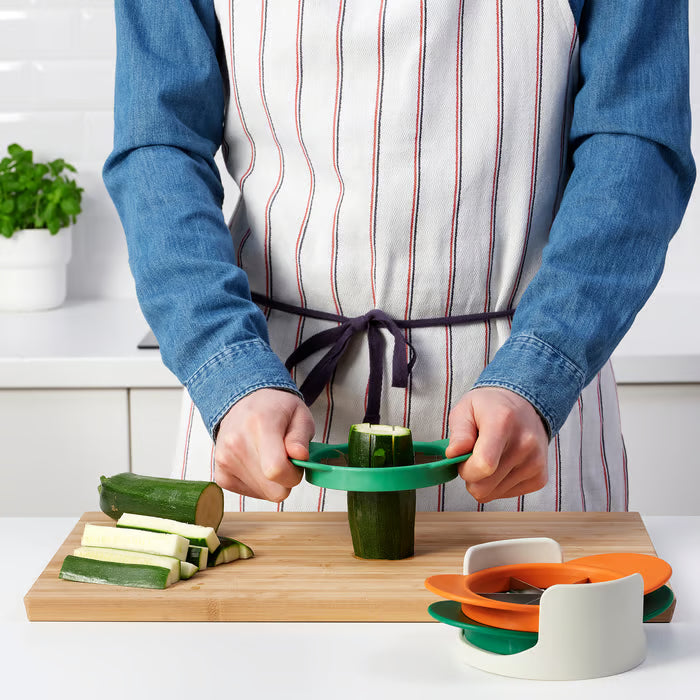IKEA UPPFYLLD Fruit Cutter — Set of 4, Mixed Colours | Quick & Even Slices