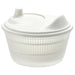 IKEA UPPFYLLD white salad spinner with straining basket and vertical handle, round 23cm bowl #40521951