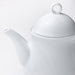 Close-up image of IKEA UPPLAGA Teapot, white, 1.2 l (1.3 qt)
