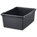 IKEA UPPSNOFSAD black plastic storage box 35x25x14cm front view with corner grips #30598205