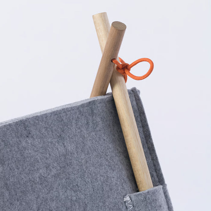 IKEA UTSÅDD Cat House — Grey Felt | Cosy Tent Bed for Indoor Cats