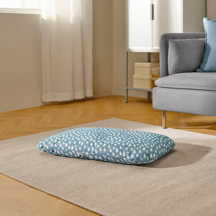 IKEA UTSÅDD Pet Cushion — Blue, 48x75 cm | Washable, Claw-Proof Dog & Cat Bed  with Pet Hair Remover deshedding Mitt – Grooming Glove for Dogs, Cats & Rabbits with Long, Short & Curly Hair